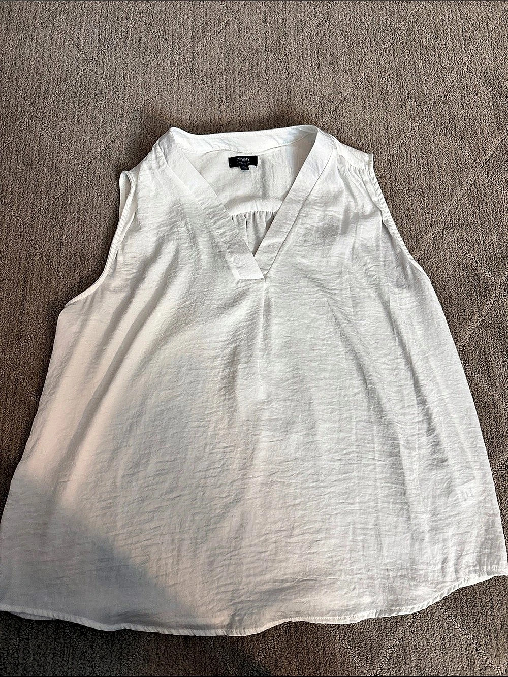 ninety clothing co White Sleeveless blouse Size XL like new